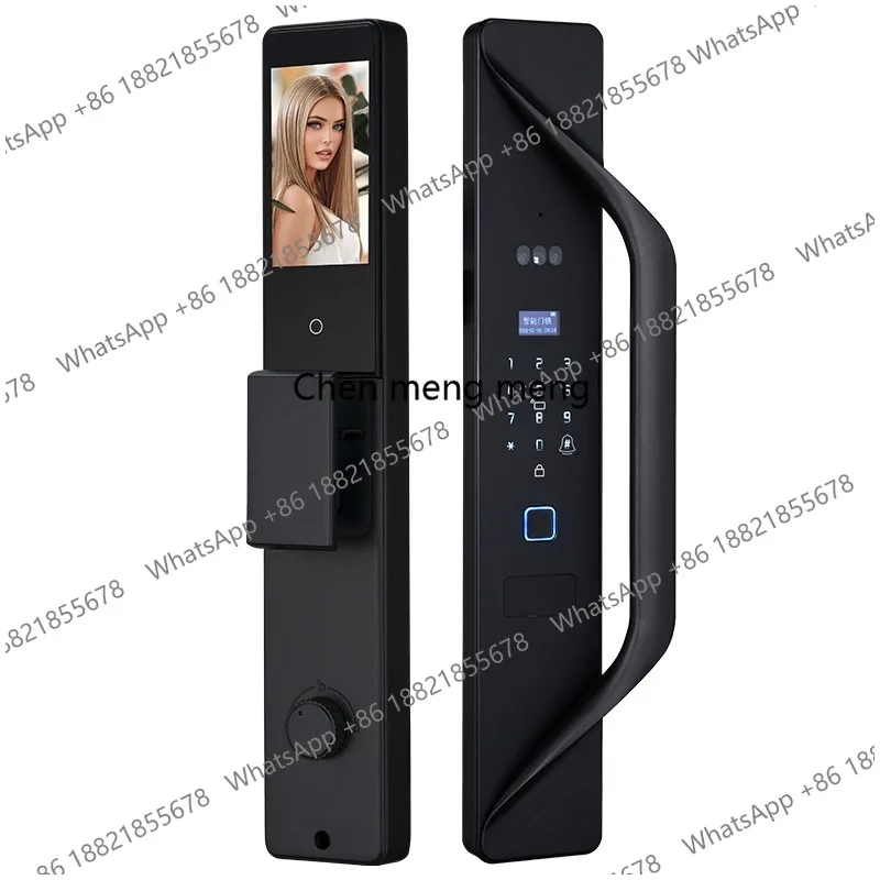 Smart fingerprint lock Graffiti video intercom 3D facial recognition automatic electronic lock