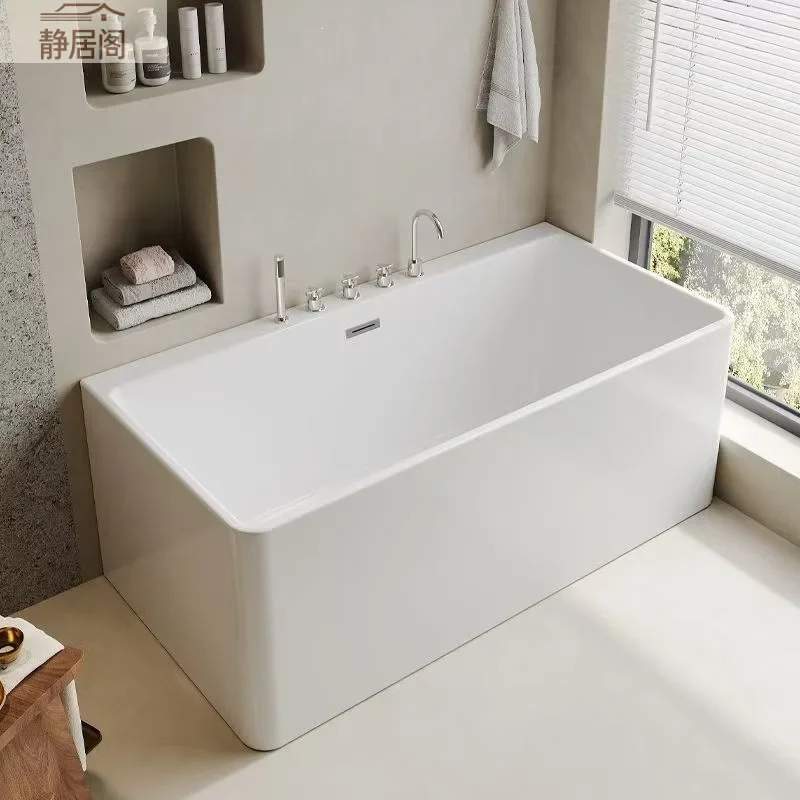 DSA B & B small apartment bathtub seamless integrated adult home independent thermal insulation rectangular deep bubble