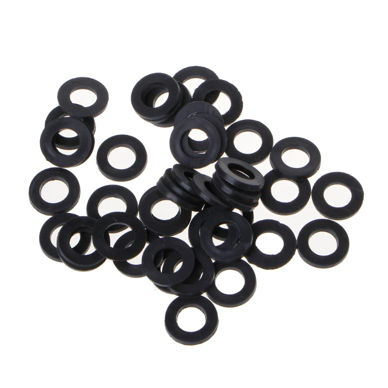 100 pcs Seal O-Ring Hose Gasket Plumbing Flat Rubber Washer Shower for Head Seal Hose Connector Gasket for Faucet Gromme