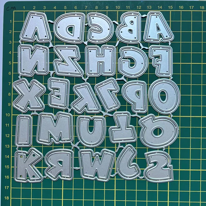 (9 Styles) 26 English Alphabet Letters Metal Cutting Dies DIY Scrapbooking Paper Photo Album Crafts Mould Cards Punch Stencils