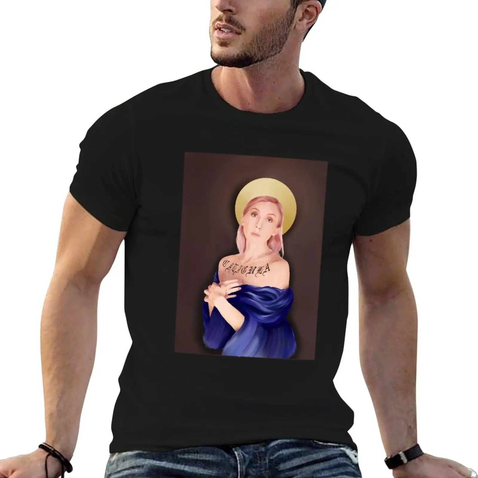 Lingua Ignota Painting T-Shirt quick-drying heavyweights mens t shirts casual stylish