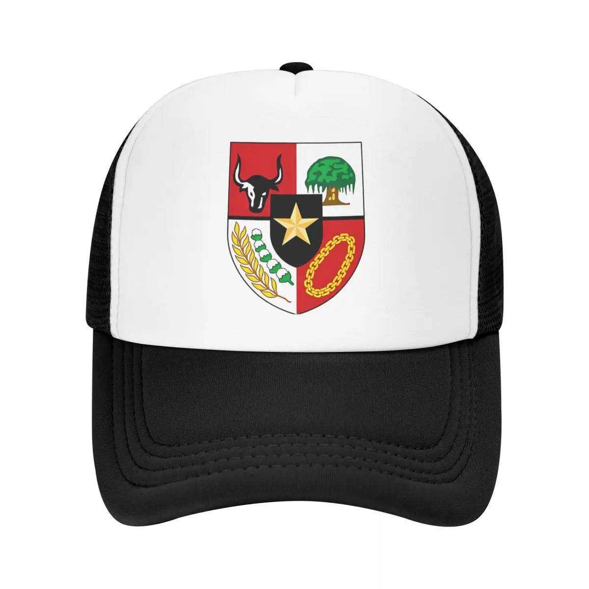 Garuda Pancasila Shield Of National Emblem Of Indonesia Trucker Caps Dad Hat Trucker Worker Cap Racing Cap Mesh Baseball Caps