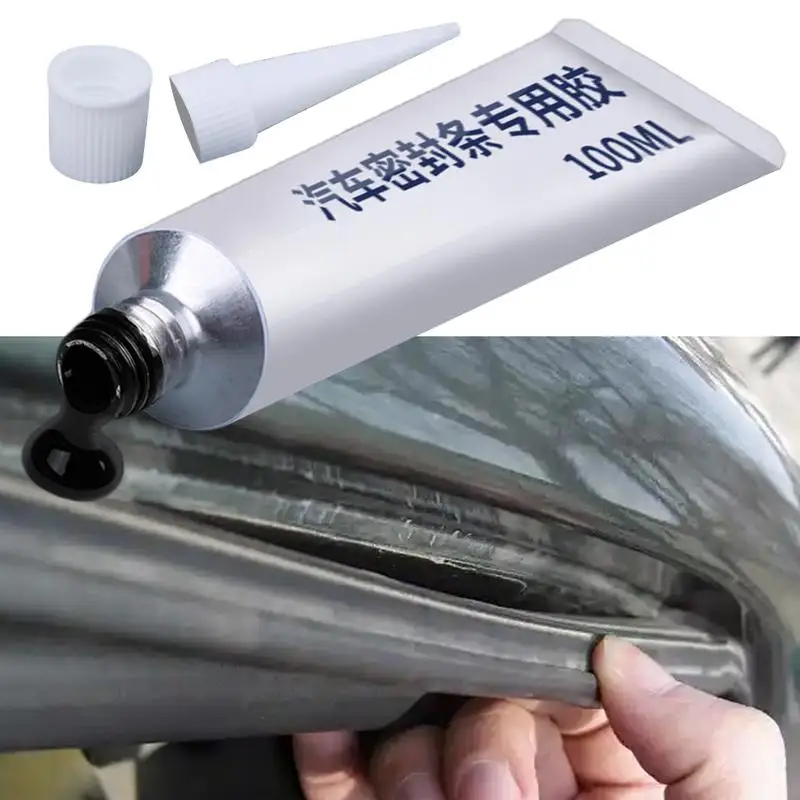 Car Seal Strip Glue 100ml Automotive Weather Stripping Glue Collision Avoidance Seal Strip Glue Repair Adhesive for Car Door