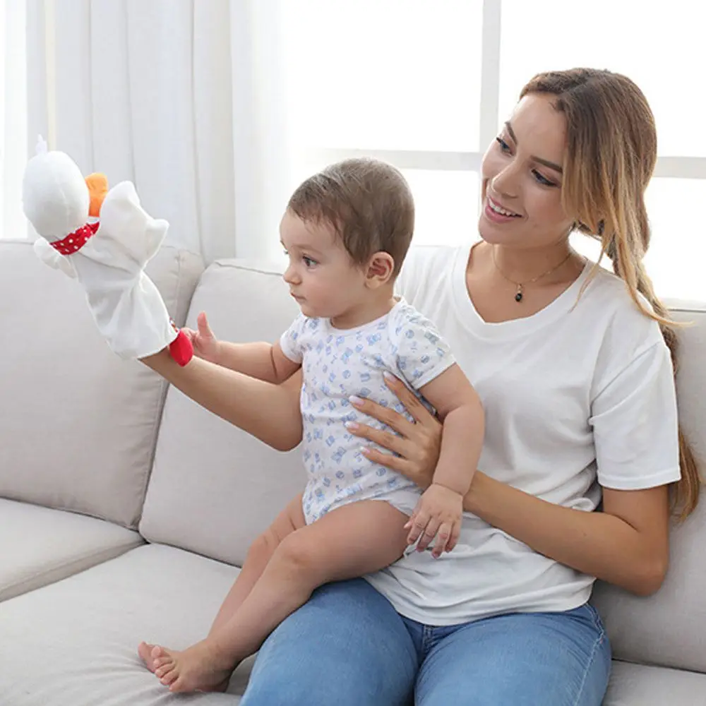 Nette Kreativität Baby Spielzeug Kinder Spielzeug Kinder Geschenke Pädagogisches Spielzeug Plüsch Spielzeug Handpuppe Plüsch Puppe Stofftiere