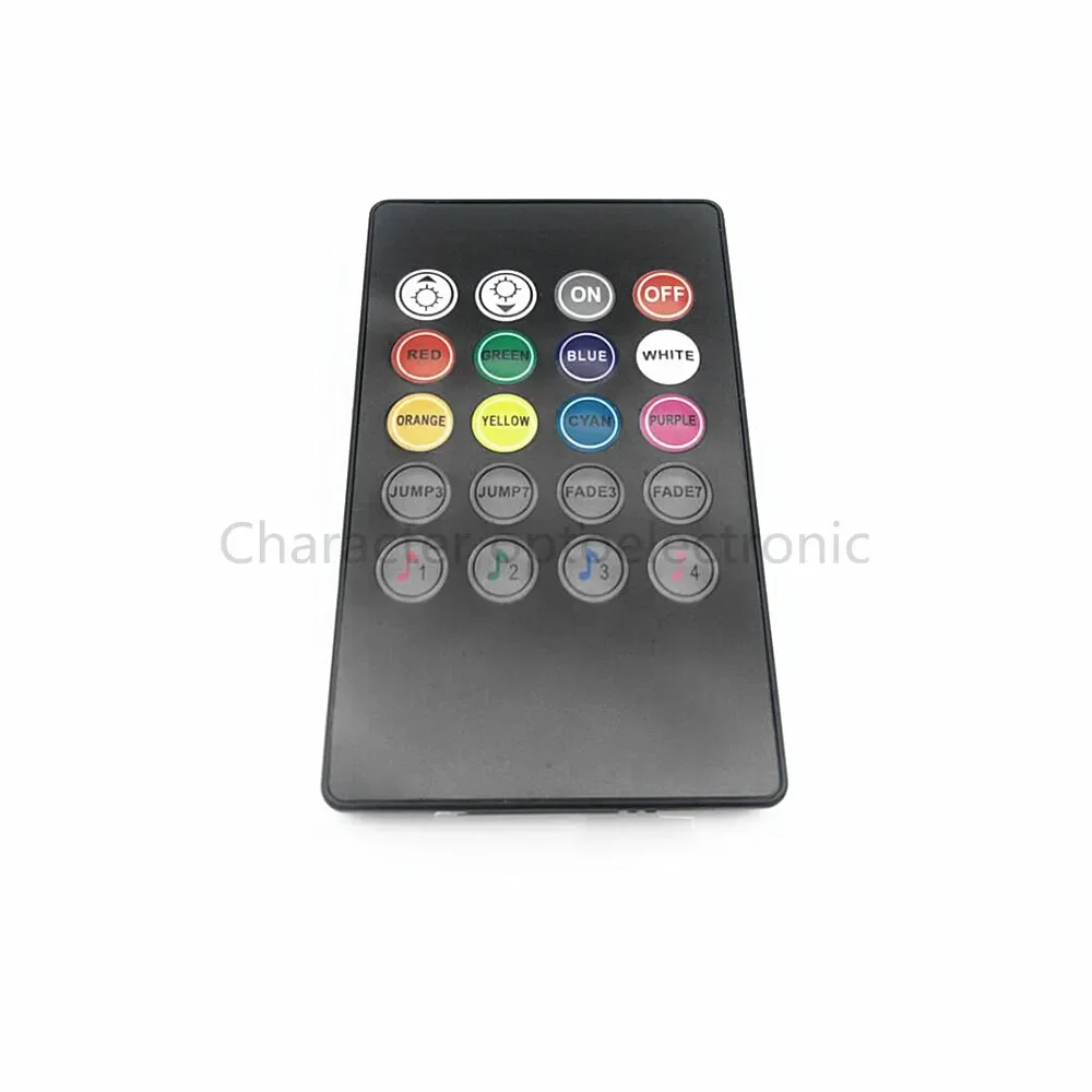 LED RGB Music Controller DC12-24V 6A  20 Key Sound Sensor IR Remote Controller For 5050 3528 RGB LED Strip