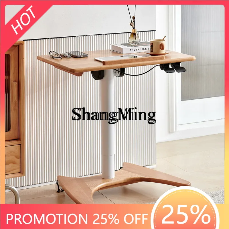 Table élévatrice SM pour petit appartement, table d'étude moderne et simple, bureau d'ordinateur amovible, établi sur pied