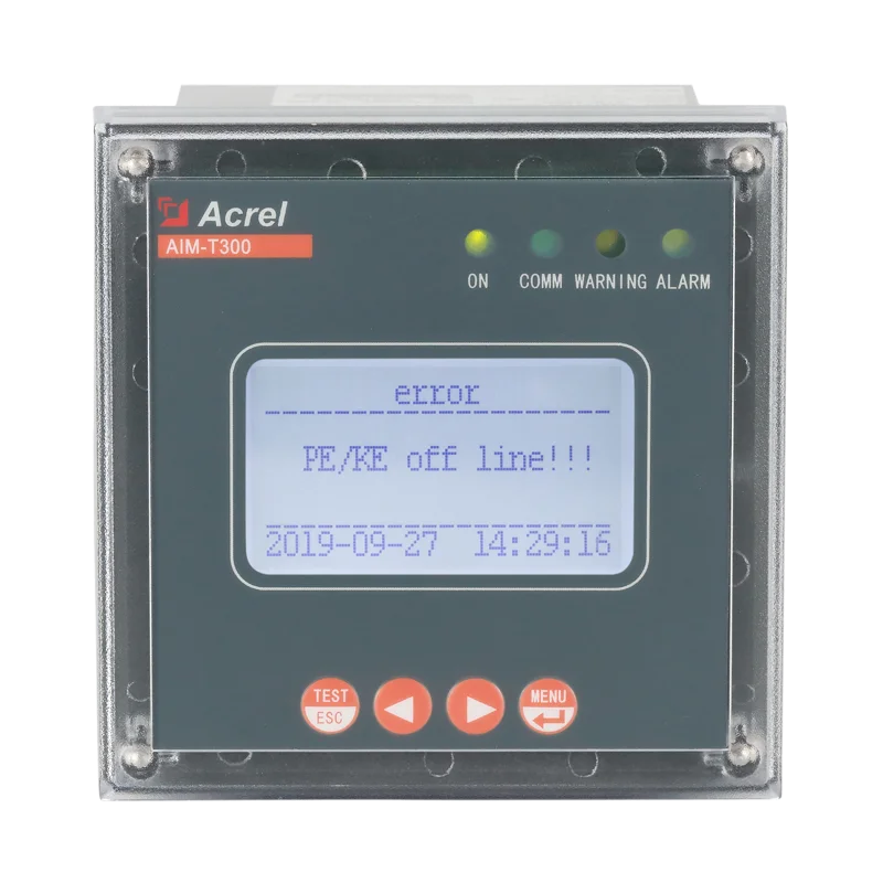 Acrel AIM-T300 Insulation Monitoring Meter Measuring Ungrounded Real-Time Insulation Resistance for IT Distribution System