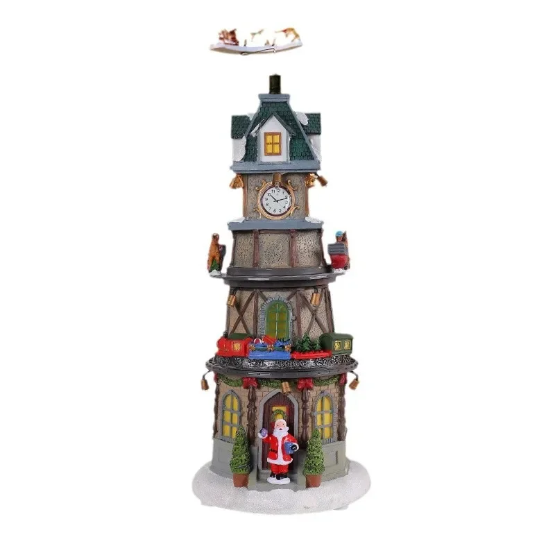 

Christmas gift wholesale new Amazon Christmas luminous rotating music box children's birthday night light