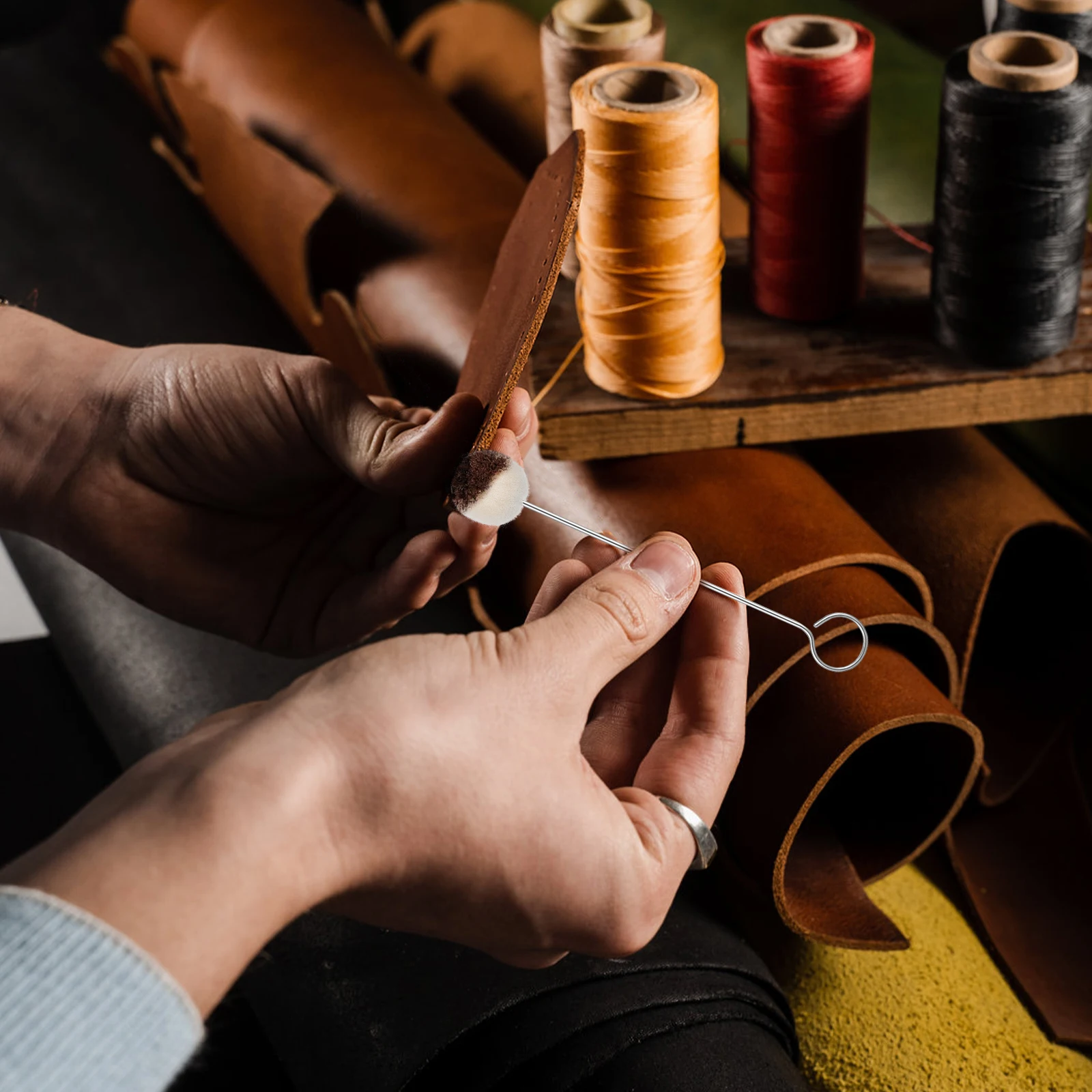 

10 шт., шерстяная щетка для краски, шерстяная шариковая щетка, пятно, гладкий инструмент для хода, прочное использование, наборы для рисования, Daubers