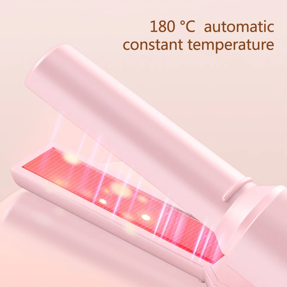 Cordless Hair Straightener Curler USB Rechargeable 180°C Constant Temperature Wireless Flat Iron For Travel Straightening Irons