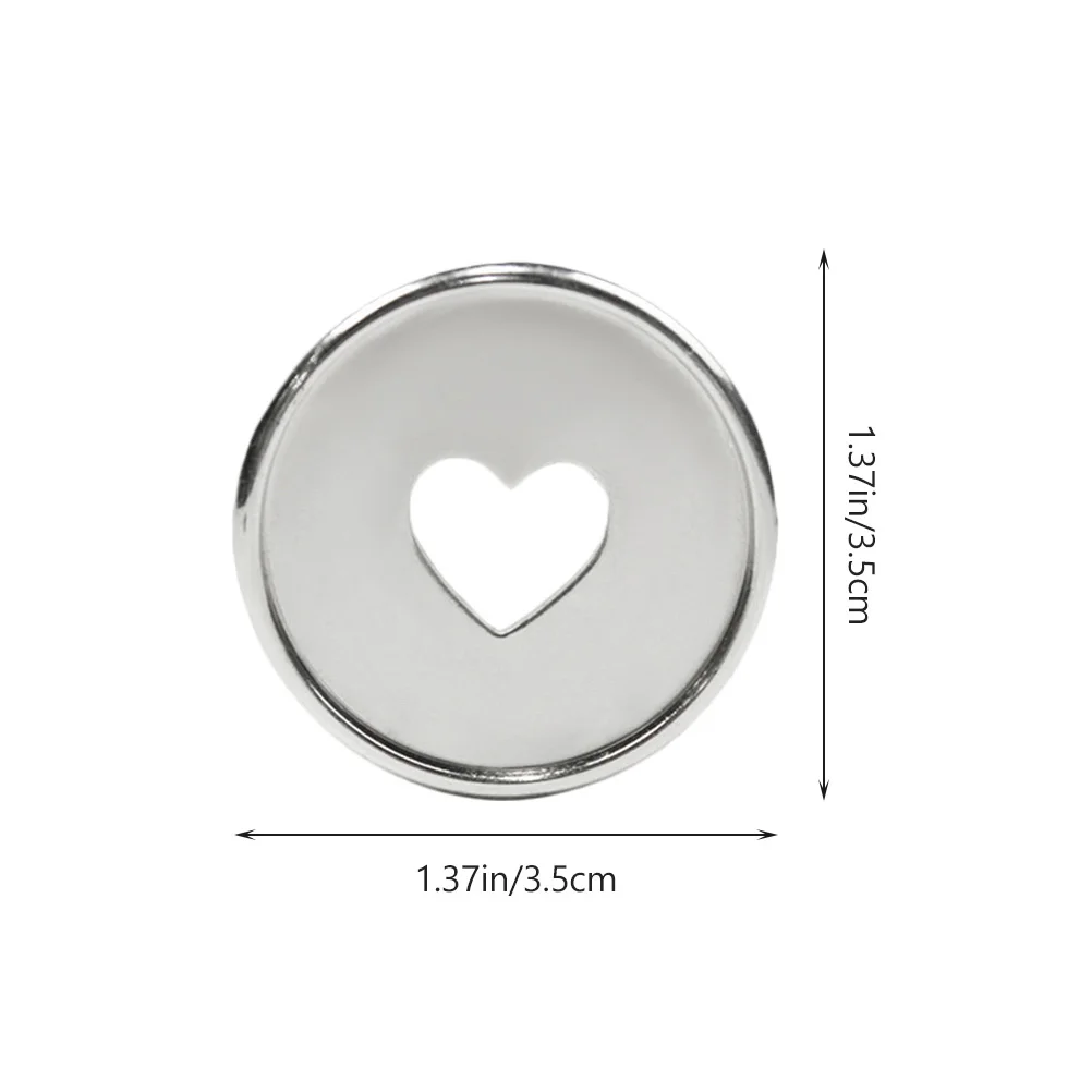 24pcs Matte Binding Discs Premium Abs Smooth Rounded Corners Heart Hole For Diy Planner Notebook Office School Use Binder