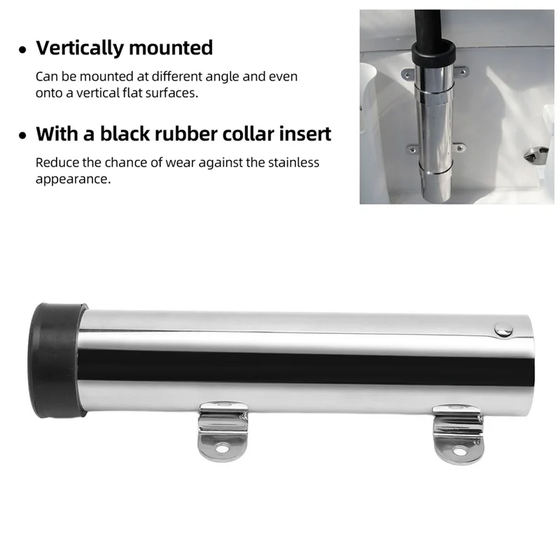 البحرية للسفن اليخوت كاياك جدار فولاذي مقاوم للصدأ قضيب حامل الجانب الحائط الصيد قضيب الرف للقوارب #4