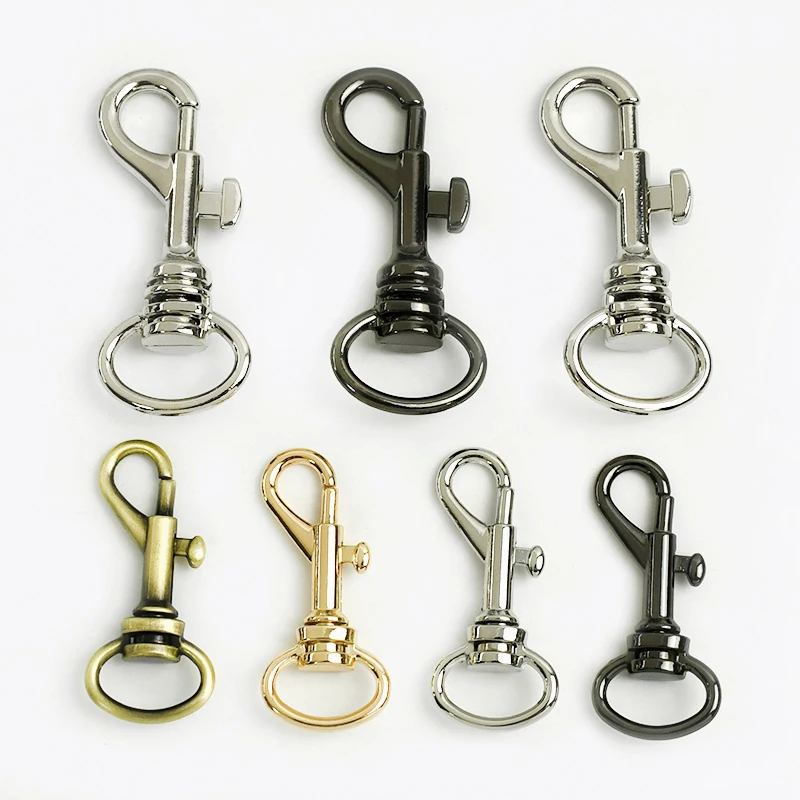 

20-50P Meetee Metal Lobster Buckle Pet Collar Keychain Snap Hook Bag Strap Trigger Clip Clasp Carabiner DIY Hardware Accessories