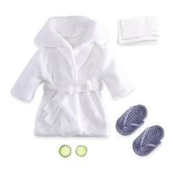 Bathrobes Bath With Belt Towel Outfit with Cucumber Photo Props for Infant Boys Girls Newborn Baby Photo Shoot Accessories