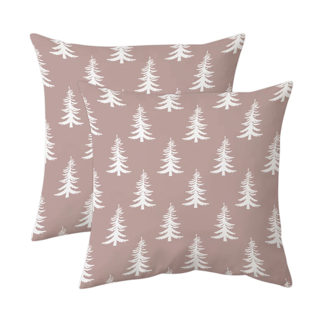 1/2pcs Christmas snowflake pillow cover, 18x18 inch short plush double-sided printed pillowcase, winter holiday decoration,