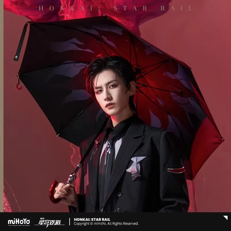miHoYo Official Game Honkai Star Rail Evernight Theme Series Long-Handled Umbrella Sun Umbrella Anime Ornament Cosplay Xmas Gift
