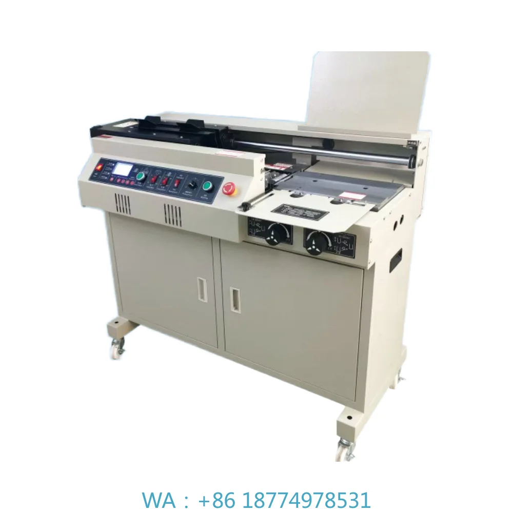 Equipo de encuadernación de pegamento, libro de papel A4 de grado Industrial, de precisión eléctrica completamente automática, comercial, eficiente, de alta velocidad