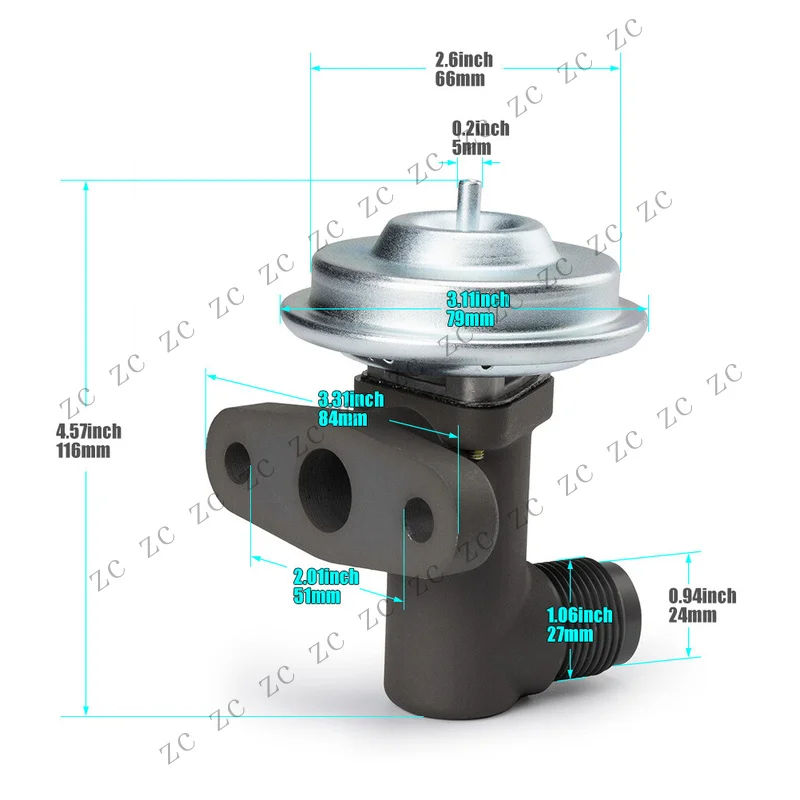 S+ Emissions EGR Valve for Ford V8 F150 F250 Truck Econoline Excursion Navigator