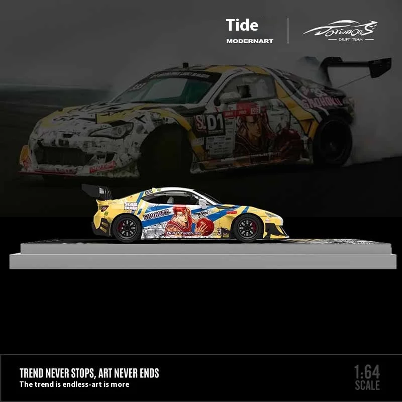 1:64 Toyota 86 D1 GP Drift Car MODERNART & DORIMONS  Alloy Diecast Model Competition Livery Replica Drift Team Collection