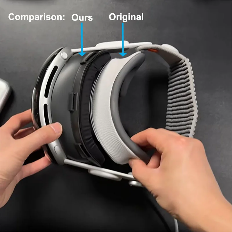 For Apple Vision Pro Replacement Lightproof Defogging Magnetic Facial Interface Bracket PU Leather Sponge Face Mask Cover Pad