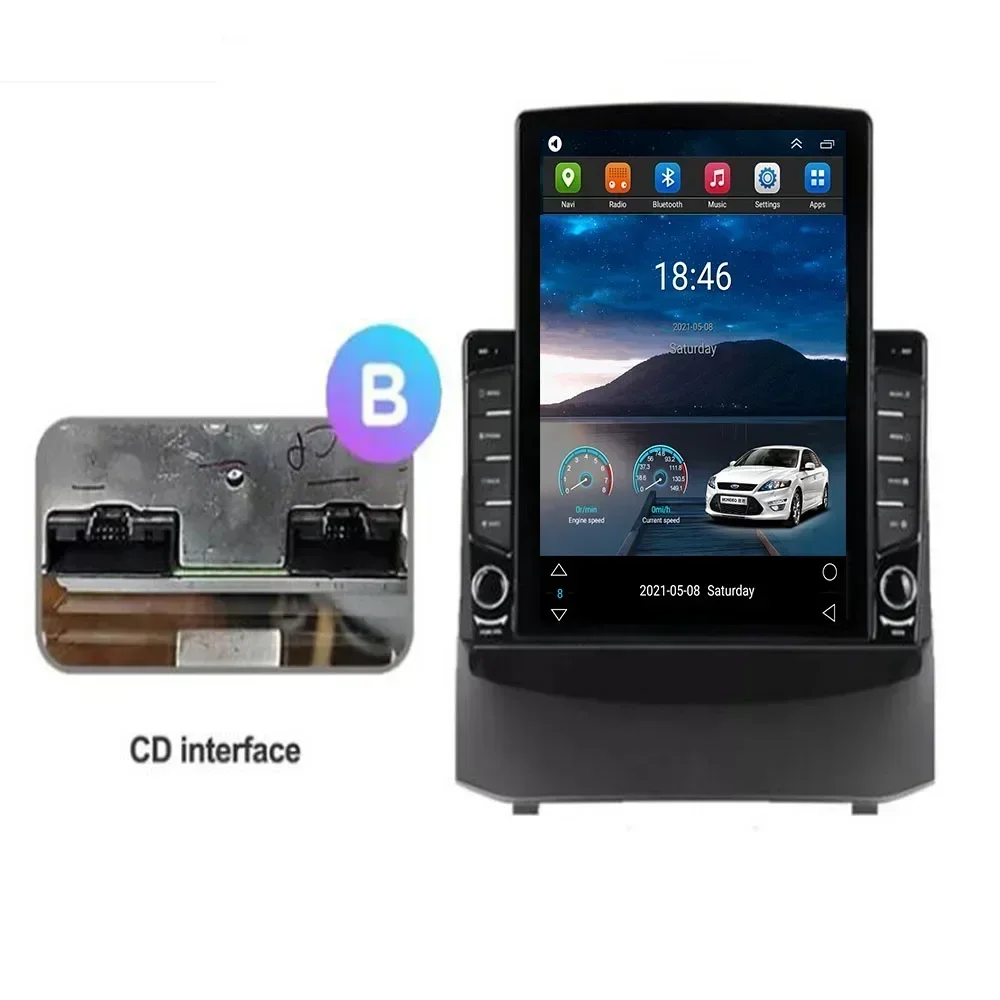 For Tesla Style 2 Din Android 13 Car Radio For Ford Fiesta Mk 6 2008 - 2035 Multimedia Video Player GPS Stereo Carplay DSP RDS