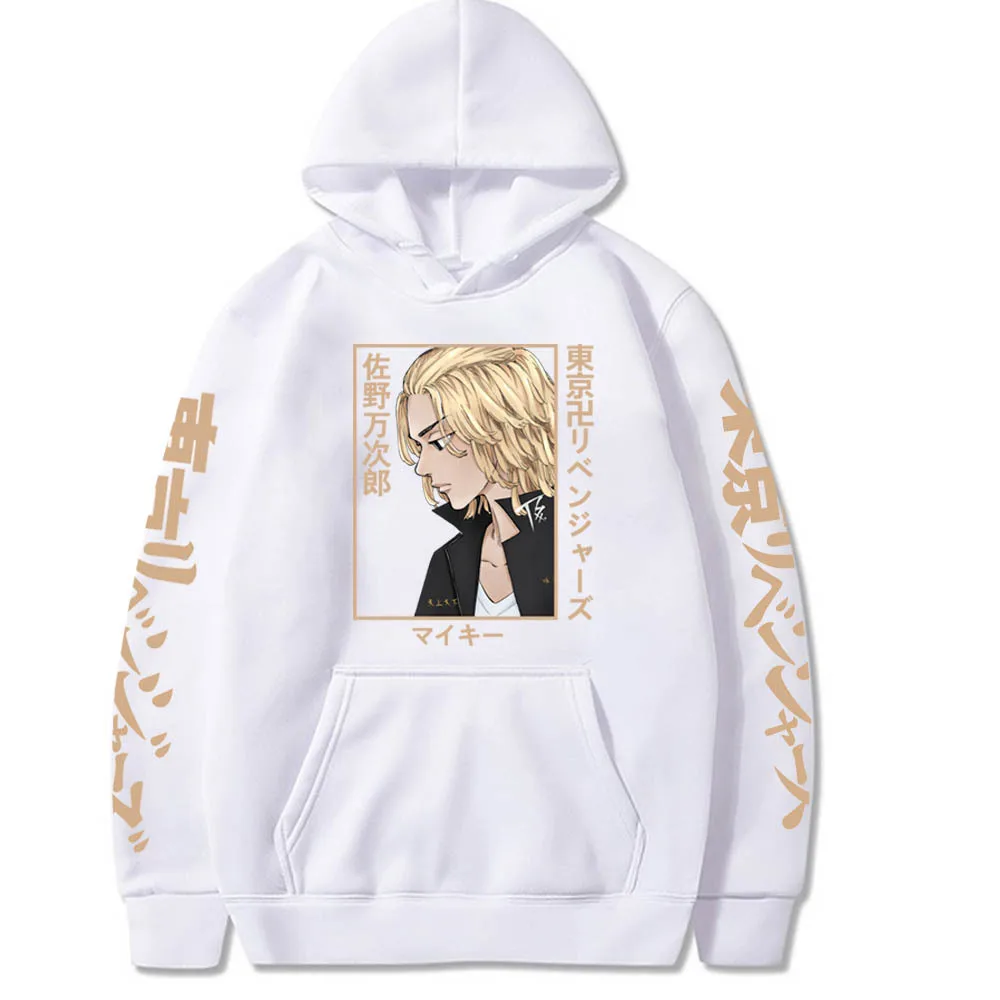 انمي ياباني هوديس طوكيو المنتقمون ميكي الجرافيك الطباعة بلوزات لمحبي عادية كم طويل الرجال الملابس الهيب هوب هودي