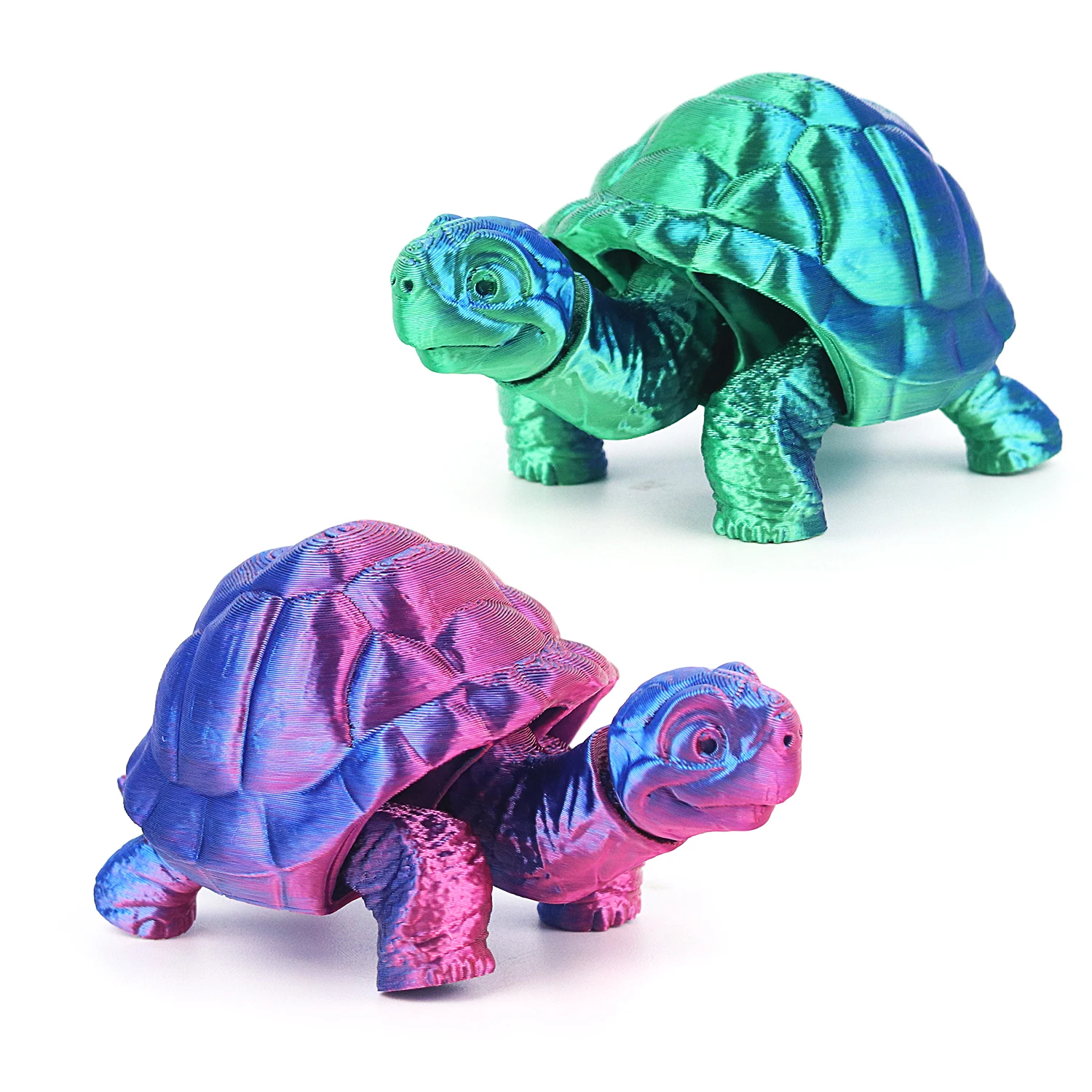 Turtle with multiple joints can be used to create a retractable model gift for home decoration and decompression toys