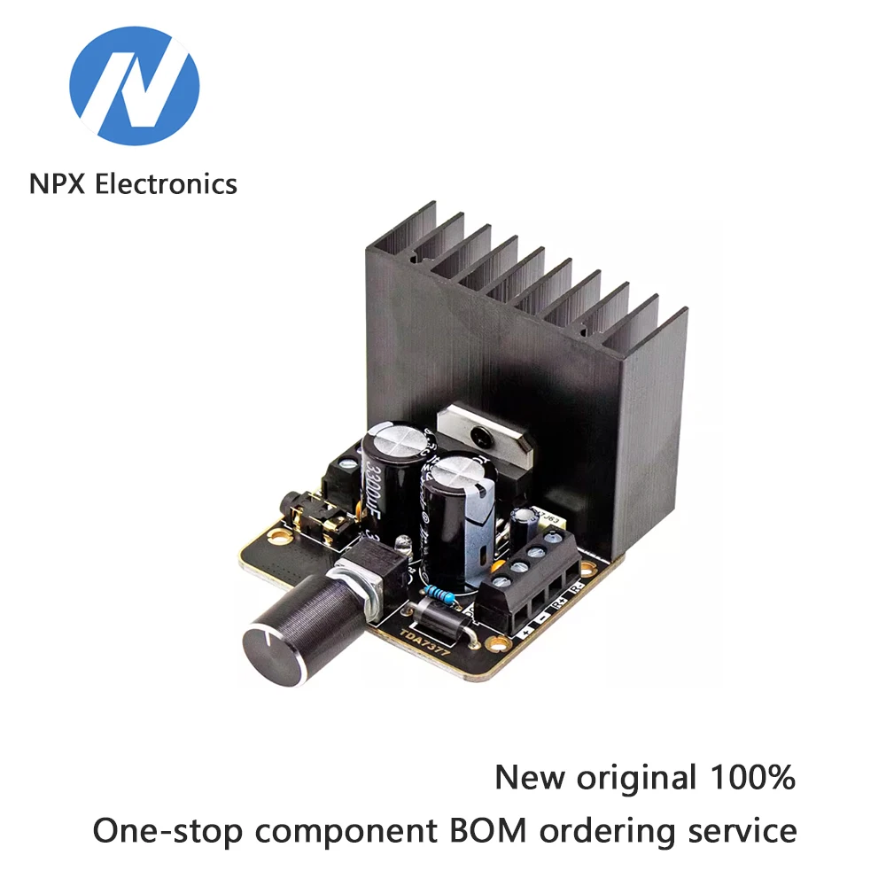 

DIY automotive-grade speaker amplifier board, DC12V stereo, 2*30W high-power audio amplification module, TDA737