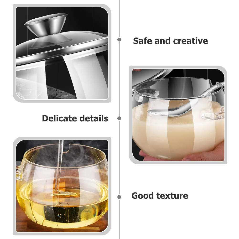 

1Set Lard Oil Storage Jar Glass Condiment Jar with Spoon Large Capacity Airtight Kitchen Container for Coffee Beans Seasoning