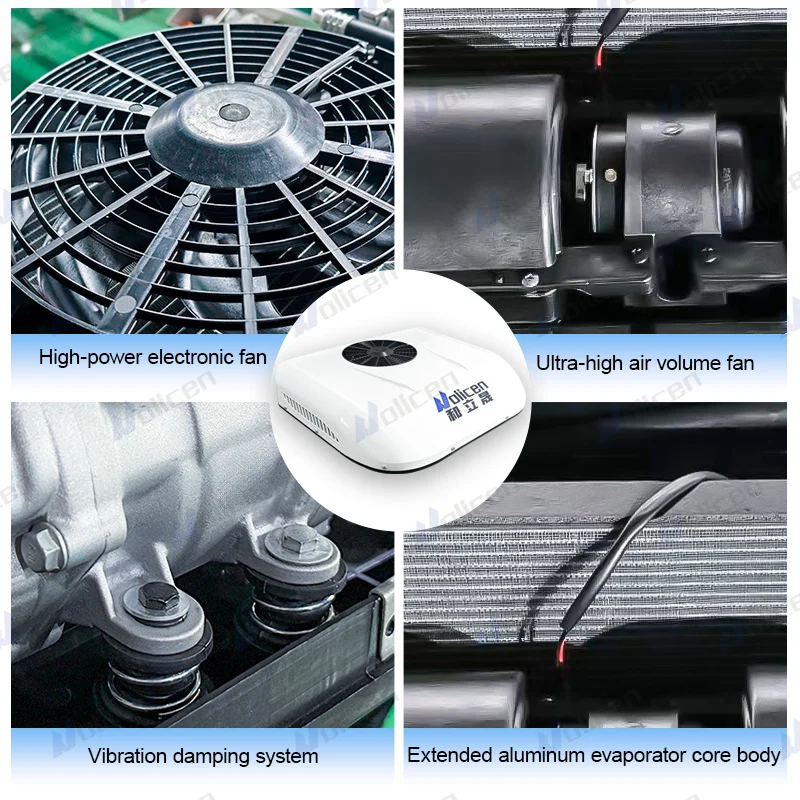 

Roof Mounted Truck Rooftop air Conditioning Dc 24v Electric Parking Air Conditioner for Car Van Bus Caravan