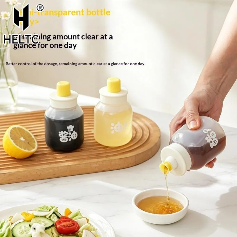 Kitchen Oil Bottle Seasoning Plastic Squeeze Bottle Dispenser Ketchup BBQ Sauces Olive Oil Container Cooking Gadgets