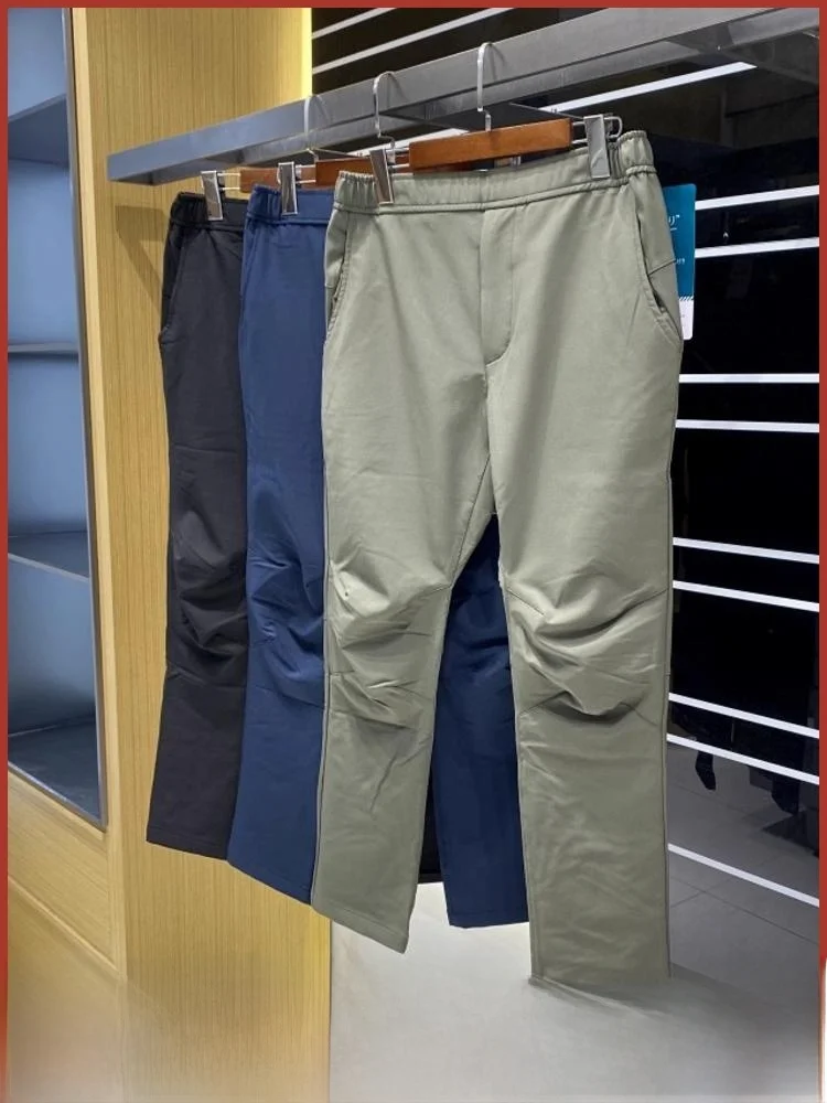 

Men's Casual Outdoor Climbing Nine-Foot Pants Lightweight Warm Windproof Breathable Elastic Autumn Winter Leisure Match All