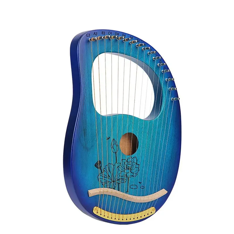

Hooqu Wholesale 16 Tone Box Style Color Cute Lyre Harp 16 String Portable Harp