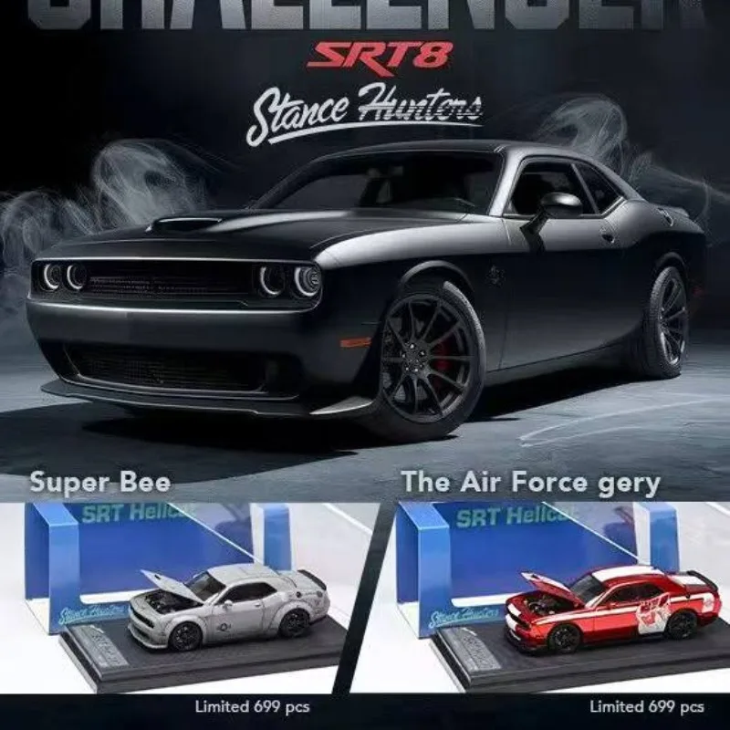【Some in stock】Stance Hunters 1:64 Dodge SRT Hellcat die-cast alloy car model, a festive gift, a collectible.