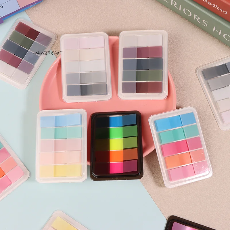 2-Pack Extractable Sticky Tabs Page Markers Writable Transparent Stickers Notes for Books And Documents