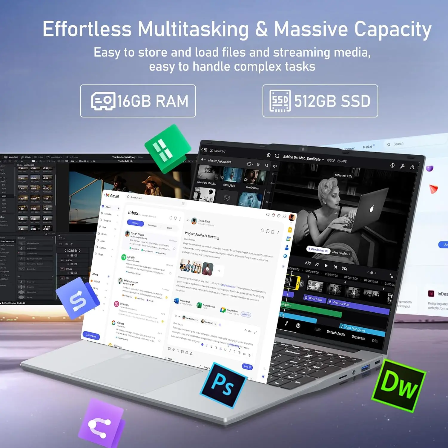 Xiaman 15,6-calowy Intel Notebook PC Gamer Ultra Slim Laptop Intel Celeron N4000 16 GB RAM 1 TB 2 TB SSD Komputer PC Windows 11 Pro
