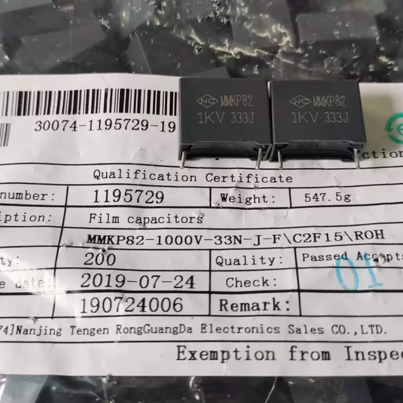 10-100pcs original packaging Farad MMKP82 0.033UF 1000V 1KV 333J 33NF infinite film capacitor p15