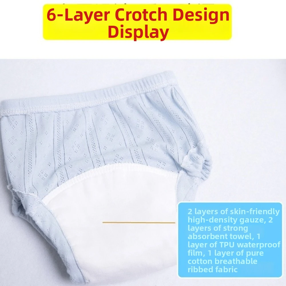 New Breathable Washable Diaper Leakproof Reusable Training Pants Absorbent Cloth Diapers for Newborn