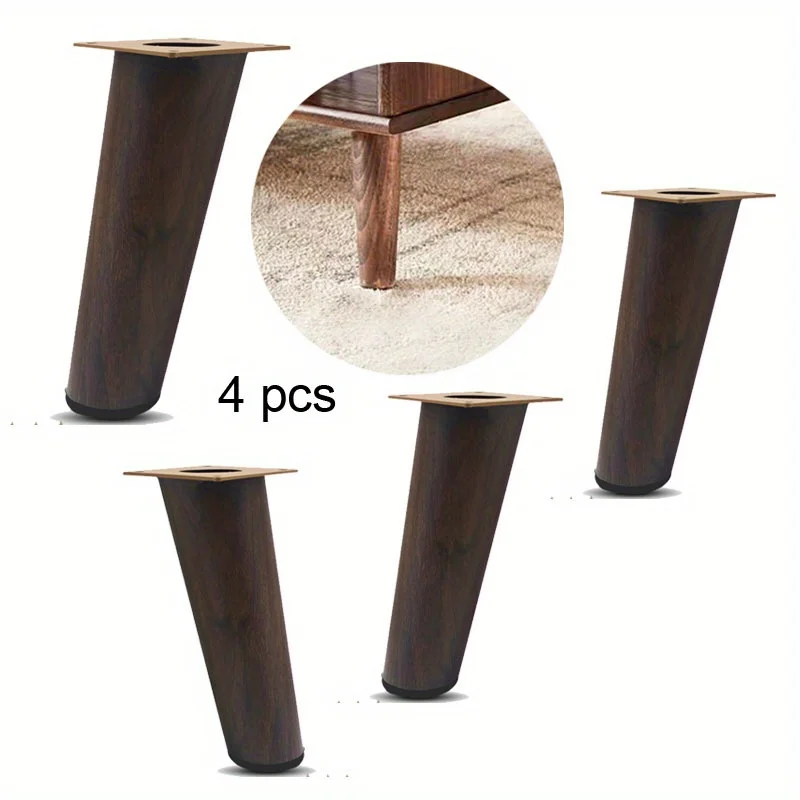 

4pcs DIY Furniture Legs Modern Short Cabinet Legs for Coffee Table Dresser Nightstand Shelf Replacement Couch Legs for Furniture