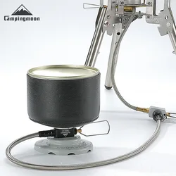 Gas Tank Extension Pipe With Valve Campingmoon Z21 20/25/60/75cm Camping Gas Tank Accessories Connect Pipe