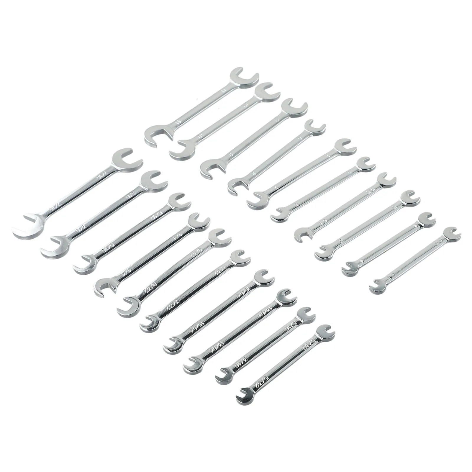 

Portable Tool 20pcs Combination Spanner Set Small Wrench Metric SAE Imperial Must Have for Home and Professional Use