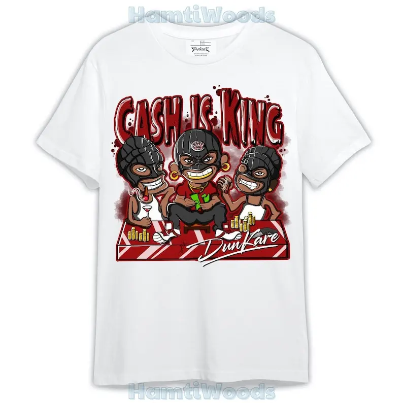 

Red Taxi 12s Shirt, Cash Is King Robber Gang Shirt Outfit 1005 LGH