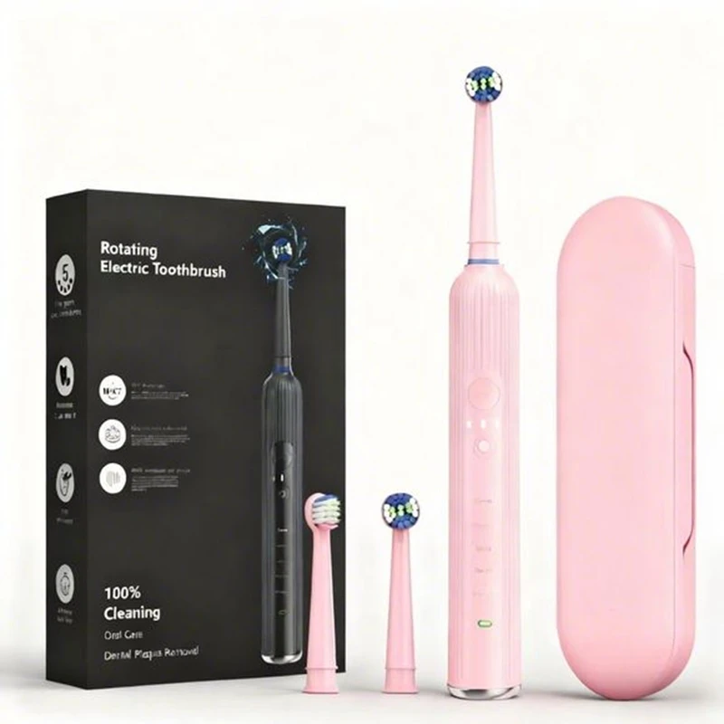 

Sonic Electric Toothbrush for Adults Smart Timer Teeth Whitening IPX7 Waterproof 3 Heads Travel Compatible with Oral B