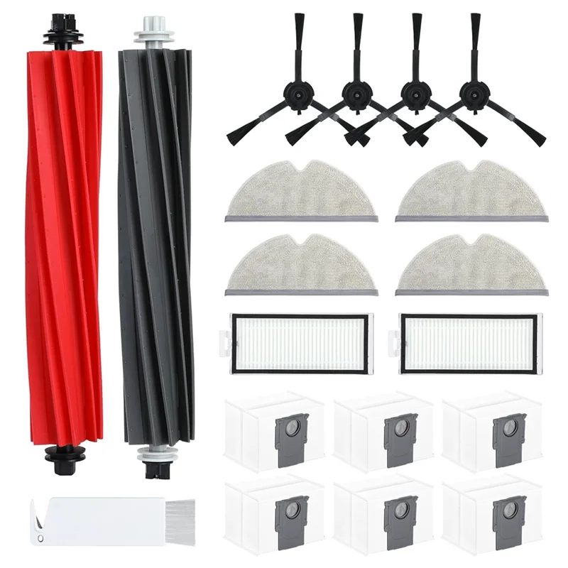 

-AAIMA Replacements Accessories Kits For Roborock Q5 Pro+/Q8 Max+ (Plus) Robot Vacuum Cleaner, Main Brush,Filters, Side Brushes