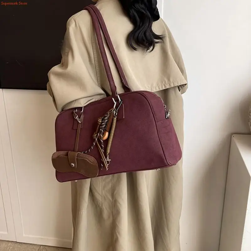 

Q5WE Women Shoulder Bag Large Capacity Armpit Bag Retro Handbag All-matching Underarm Bag Commuting Bag for Everyday