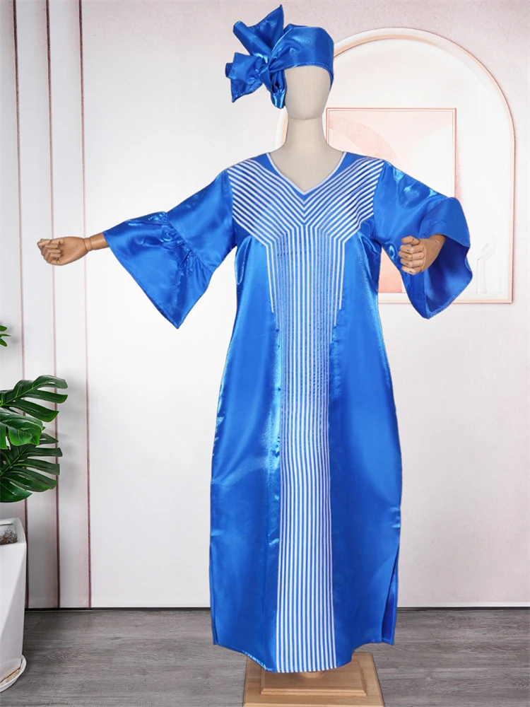 African Traditional Dresses For Woman Plus Size Maxi Robe Party Evening Gown Dubai Turkey Muslim Hijab Abayas Ladies Clothing