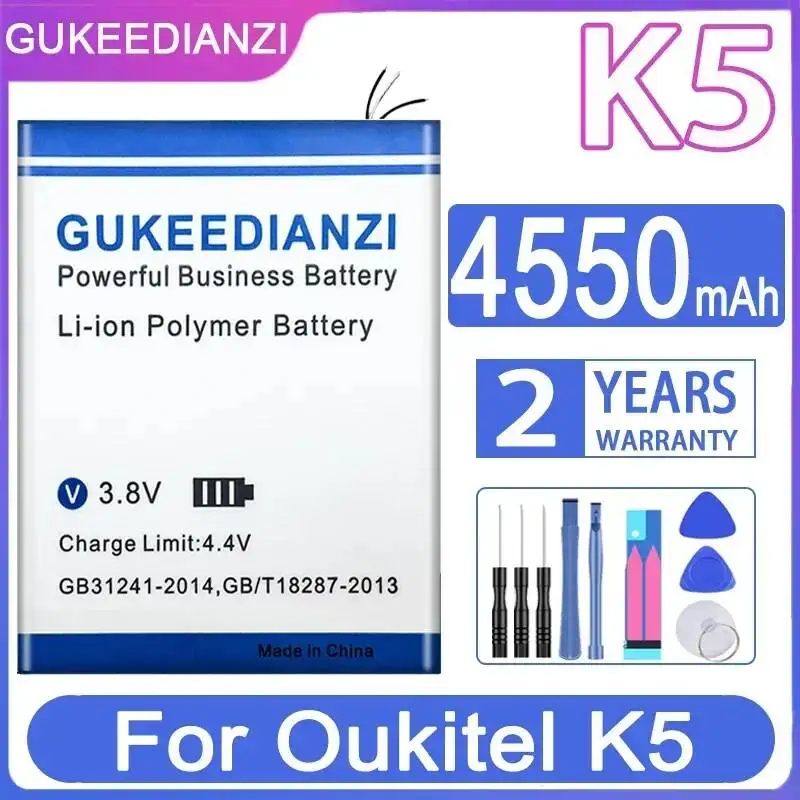 For Oukitel K5 4550mAh Good Low-Temperature Performance Mobile Phone Battery