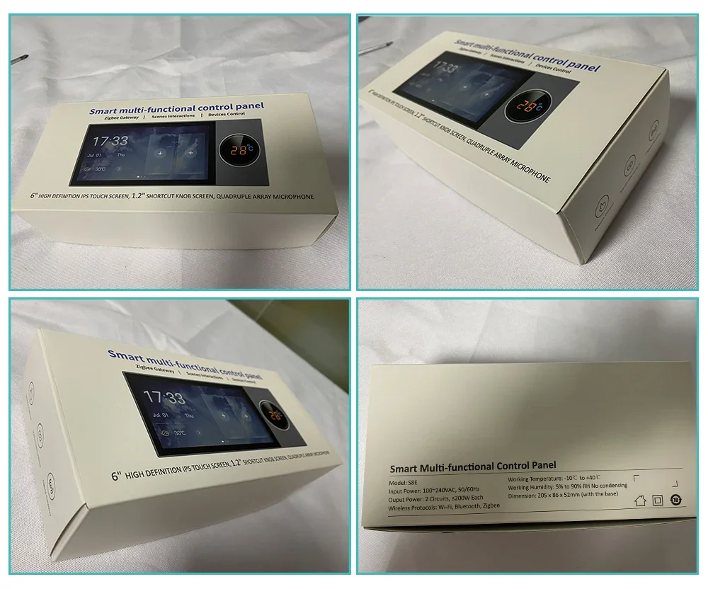 SZMYQ Tuya Smartlife OEM APP Центральная сцена Интеллектуальная автоматизация 6-дюймовый сенсорный экран Панель управления умным домом 6 дюймов