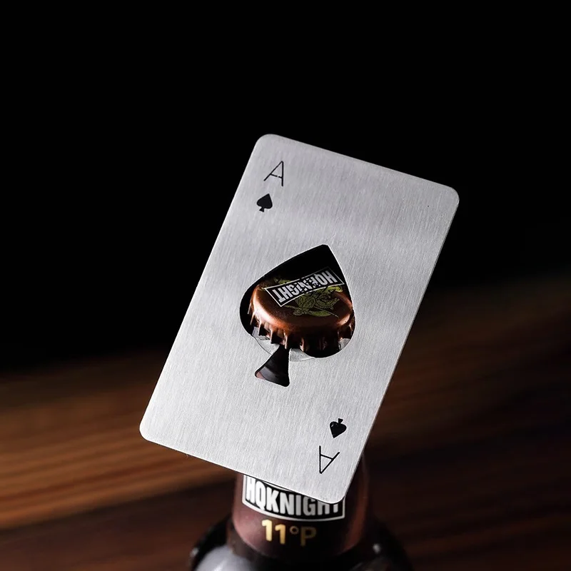 

Bottle Opener, Creative Playing Cards Beer Beverage Bottle Opener, Stainless Steel Bottle Opener