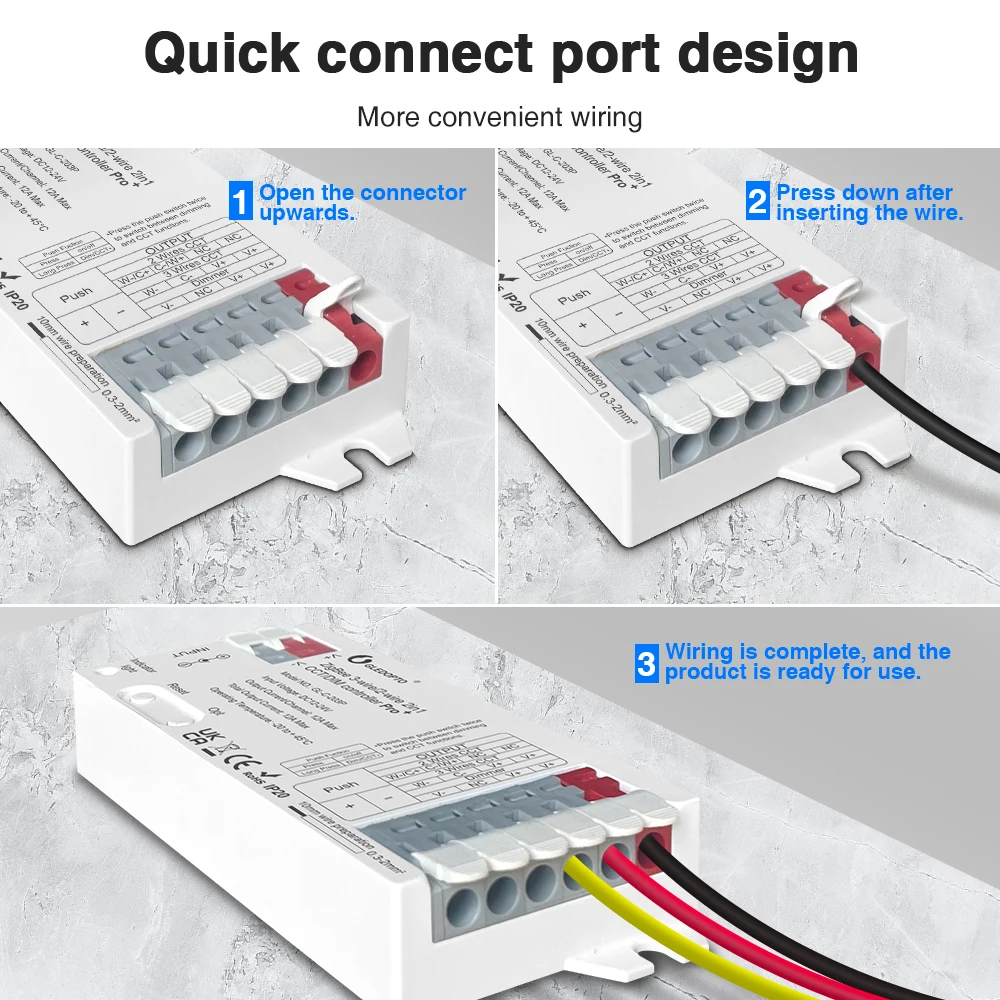 GLEDOPTO ZigBee 3.0 Pro Plus WWCW 2 in 1 CCT Dimmer LED Strip Light Controller 12A Max H/ue Alexa Tuya Smart Life APP Control